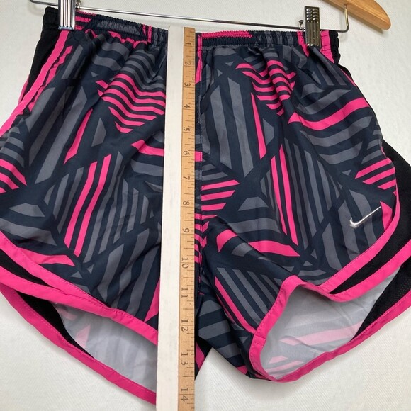 Nike Womens Athletic Shorts Multicolor Geometric Dri Fit Drawstring Waist S - Picture 9 of 12